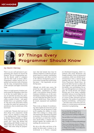 97 Things Every Programmer Should Know | PDF