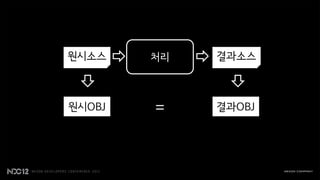원시소스    처리   결과소스



원시OBJ   =    결과OBJ
 
