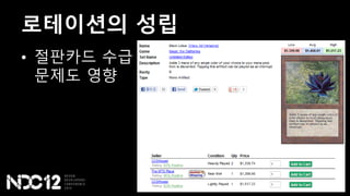 로테이션의 성립
• 절판카드 수급
문제도 영향
 