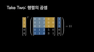 Take Two: 행렬의 곱셈
 