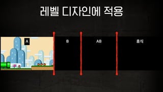 레벨 디자인에 적용
A 휴식B AB
 