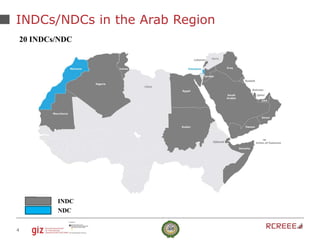 4
INDCs/NDCs in the Arab Region
INDC
NDC
20 INDCs/NDC
 