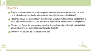 Training workshop on Implementing Nationally Determined Contributions (NDC) Commitments in Agriculture (French)