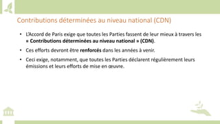 Training workshop on Implementing Nationally Determined Contributions (NDC) Commitments in Agriculture (French)
