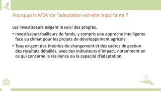 Training workshop on Implementing Nationally Determined Contributions (NDC) Commitments in Agriculture (French)