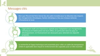 Training workshop on Implementing Nationally Determined Contributions (NDC) Commitments in Agriculture (French)