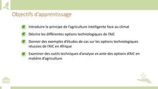 Training workshop on Implementing Nationally Determined Contributions (NDC) Commitments in Agriculture (French)