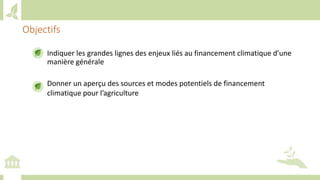 Training workshop on Implementing Nationally Determined Contributions (NDC) Commitments in Agriculture (French)
