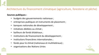 Training workshop on Implementing Nationally Determined Contributions (NDC) Commitments in Agriculture (French)