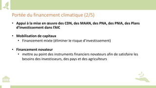 Training workshop on Implementing Nationally Determined Contributions (NDC) Commitments in Agriculture (French)
