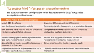 Training workshop on Implementing Nationally Determined Contributions (NDC) Commitments in Agriculture (French)