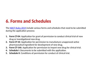 NDCT Rules, 2019 CDSCO New Drugs and Clinical Trials Rules Guides.pptx