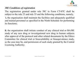 The New Drugs and Clinical Trials (Amendment) Rules, 2023. | PPTX