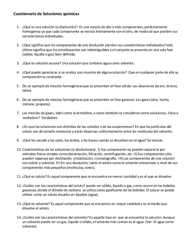 preguntas capciosas sobre quimica cuestionario de soluciones qu 237 micas preguntas capciosas sobre quimica cuestionario de soluciones qu 237 micas