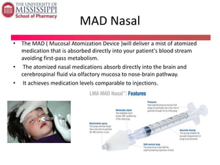 Nasal drug delivery system | PPTX