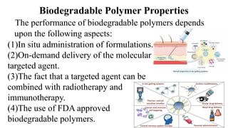 POLYMERS IN CONTROLLED DRUG DELIVERY: CLASSIFICATION AND KEY PROPERTIES ...