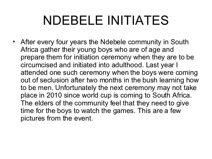 ndebele initiates
