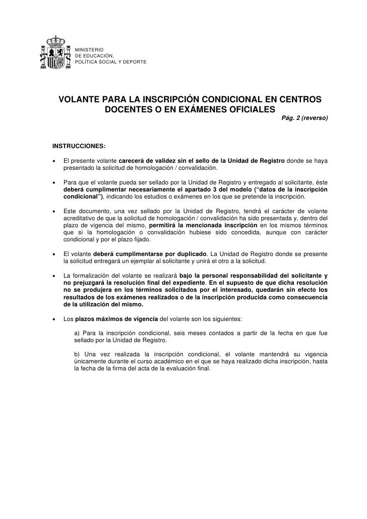 Homologacion De Titulos No Universitarios