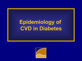 Epidemiology of  CVD in Diabetes 