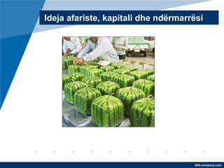 Ideja afariste, kapitali dhe ndërmarrësi




                                     ëëë.company.com
 