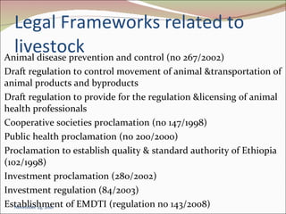 Policies and Strategies to Enhance Dairy Development in Ethiopia