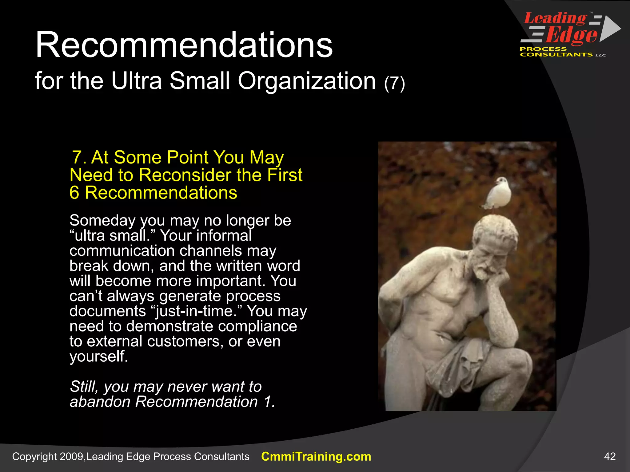 Planning Our ImprovementsAnother planned improvement cycle in early 2010
