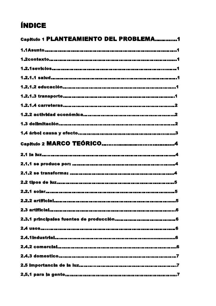 proposal letter s íNdice capitulos