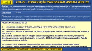 Programa de Cursos - Weliton Cursos e Treinamentos - Uberlândia