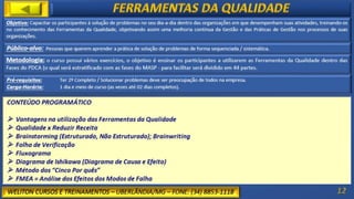 Programa de Cursos - Weliton Cursos e Treinamentos - Uberlândia