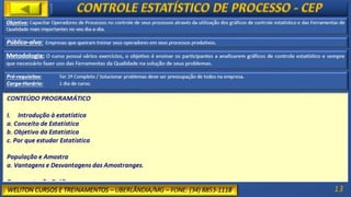 Programa de Cursos - Weliton Cursos e Treinamentos - Uberlândia