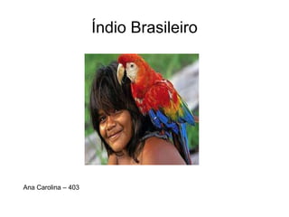 Índio Brasileiro
Ana Carolina – 403
 