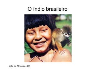 O índio brasileiro
Júlia de Almeida - 403
 