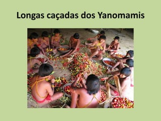 Longas caçadas dos Yanomamis
 