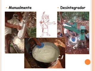 • Manualmente • Desintegrador
 