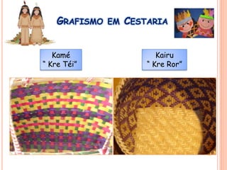 GRAFISMO EM CESTARIA
Kamé
“ Kre Téi”
Kairu
“ Kre Ror”
 