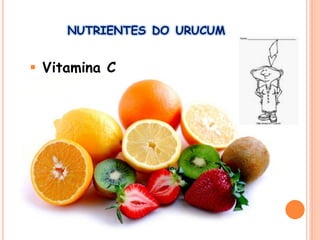  Vitamina C
NUTRIENTES DO URUCUM
 