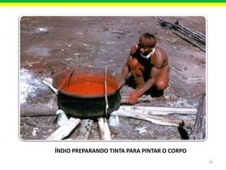 ÍNDIO PREPARANDO TINTA PARA PINTAR O CORPO
24

 