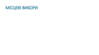МІСЦЕВІ ВИБОРИ
 