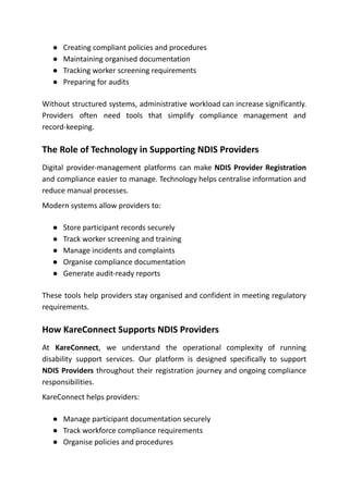 NDIS Registration in Australia: Provider Guide | PDF