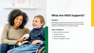 NDIS Supports for Children: Early Intervention for a Better Future | PDF