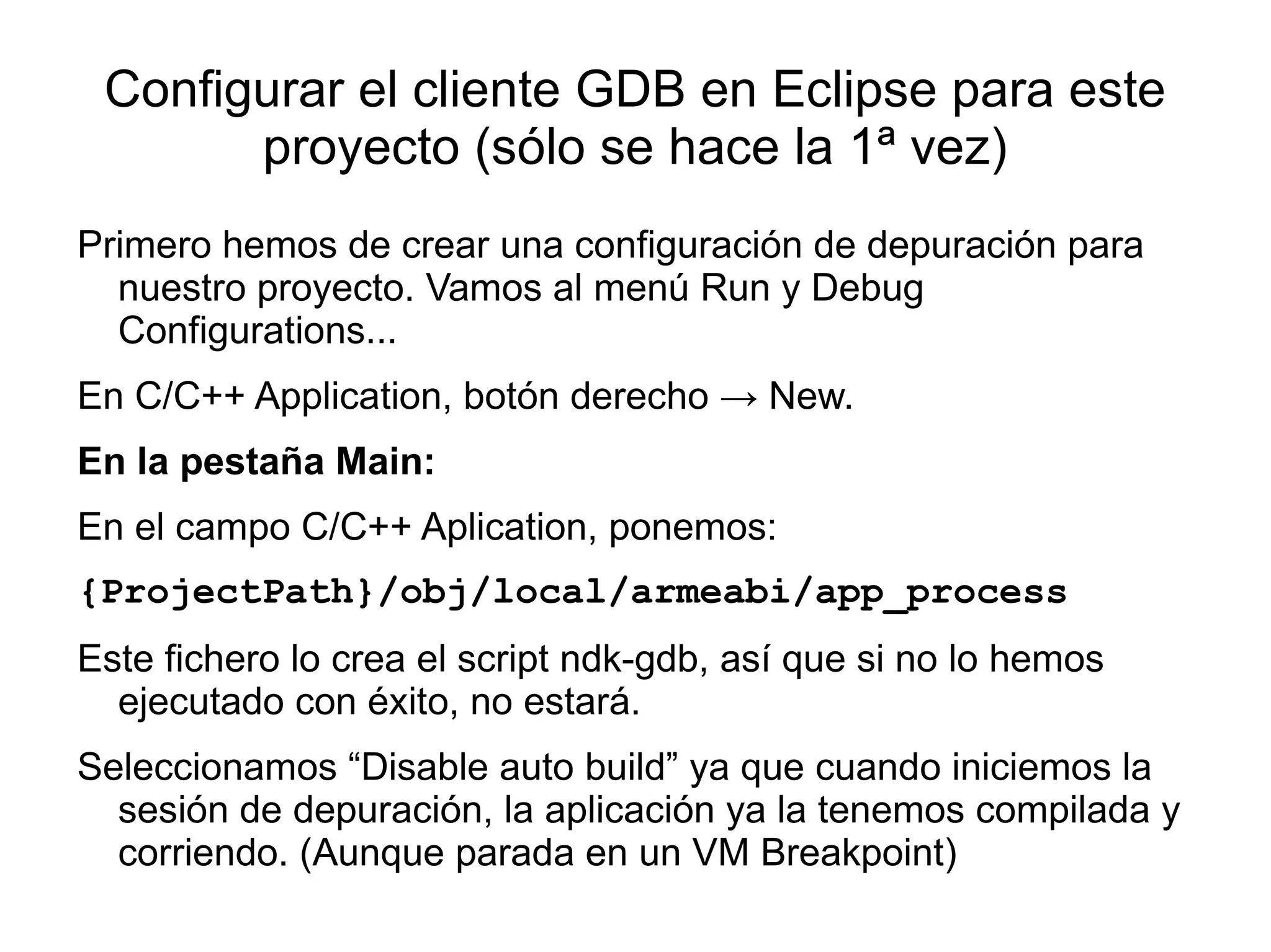 Añadir las variables de entorno NDK y HOME 