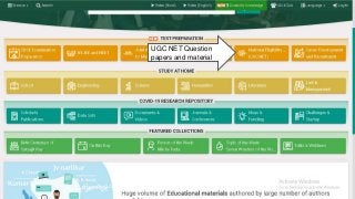 UGC NET Question
papers and material
 
