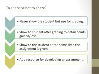 To share or not to share?
 