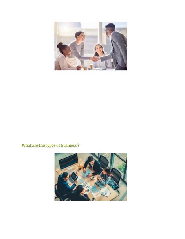 What are the types of business ?
 