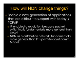 For comparative study: built a comparable 
broadcast-capable video streaming system 
¡ Distribute video to 100 clients, using HTTP-based 
clients  proxies 
♢ Software required 
¡ VLC used as clients and server 
¡ Proxies run varnish, an HTTP video proxy/cache 
▷ Commercial-grade sw used by vimeo, BBC, and others 
▷ Version 3.0, Nov 2011, first support of video streaming 
♢ Management required 
¡ Proxies must be configured to speak up stream 
¡ VLC clients know video name 
¡ VLC clients must know which proxy to connect to 
29 
 