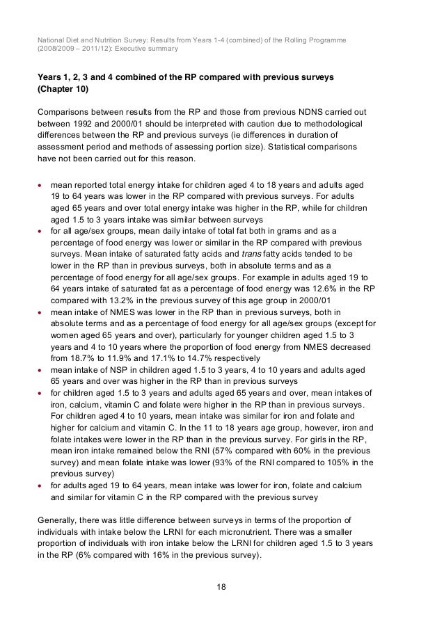 The National Diet and Nutrition Survey Years 7 & 8 - FrieslandCampin Institute uk national diet and nutrition survey