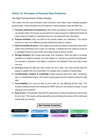 Ndp Examples NDP Act GAID Simplified: From Confusion to Compliance | PDF
