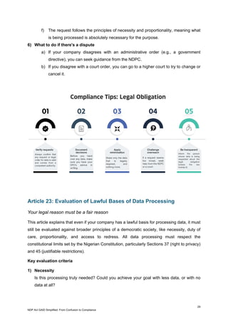 NDP Act GAID Simplified: From Confusion to Compliance | PDF