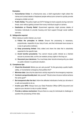 NDP Act GAID Simplified: From Confusion to Compliance | PDF