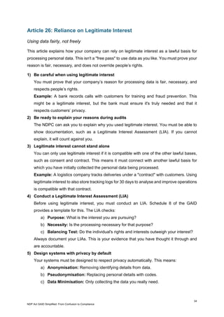 NDP Act GAID Simplified: From Confusion to Compliance | PDF
